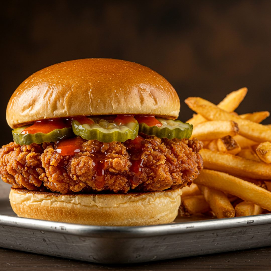 Honey-Hot Crispy Chicken Sandwich